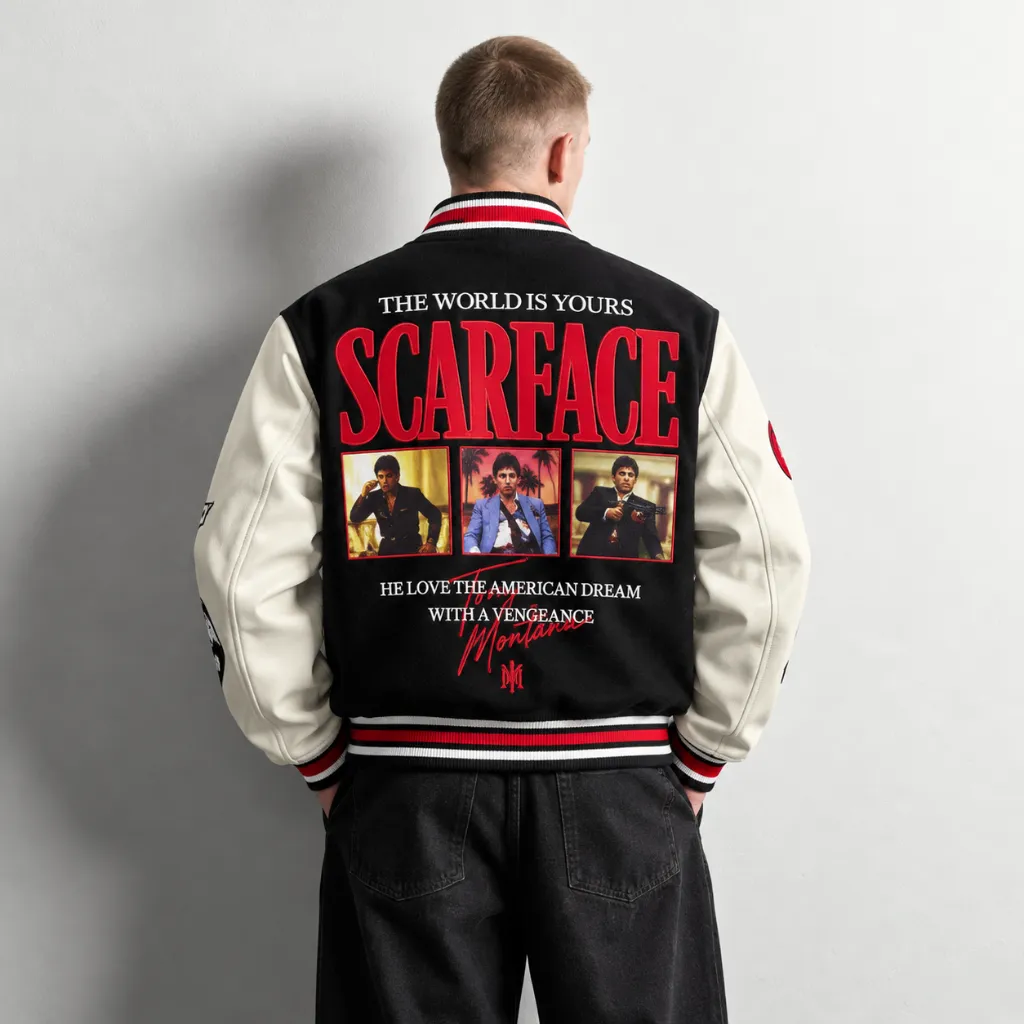 Chaqueta varsity Scarface retro.webp