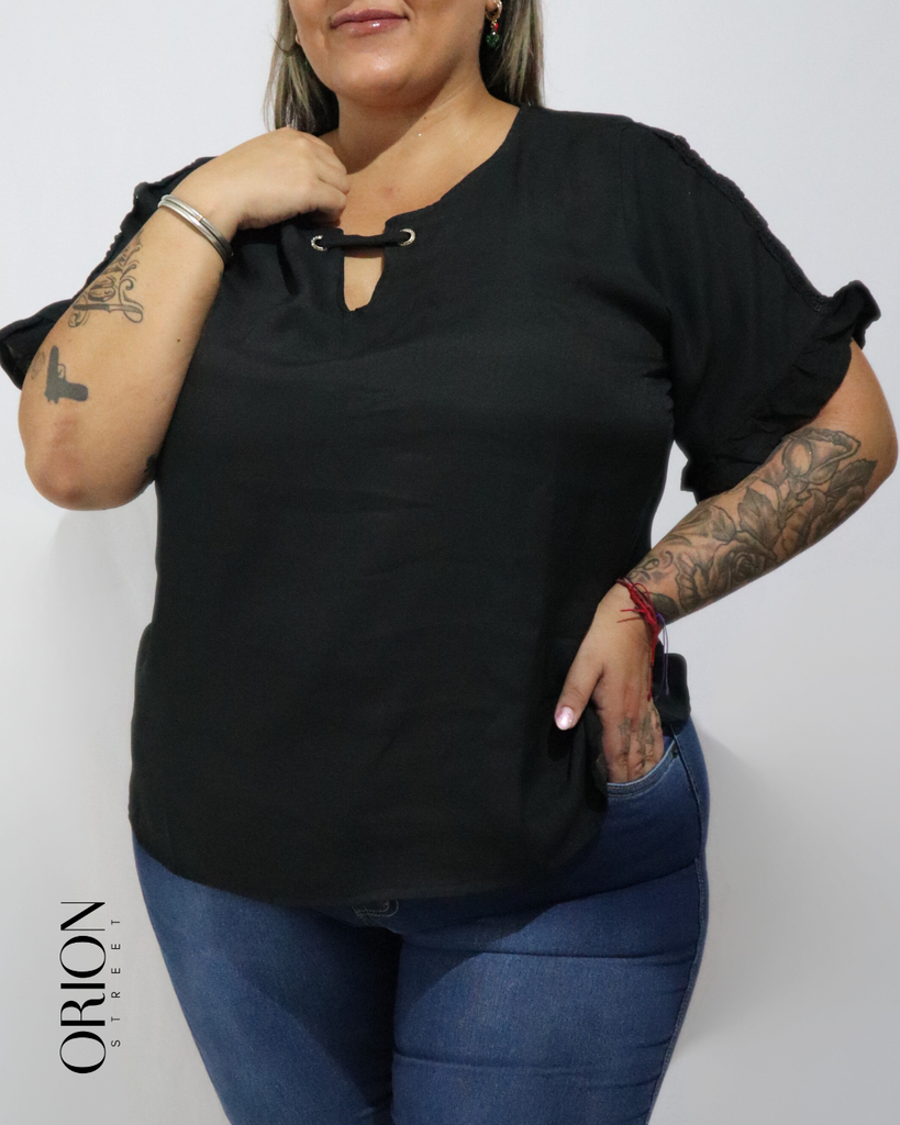 DAMA BLUSA  (NEGRO, M/L)
