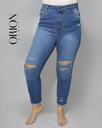 PANTALON DAMA MOM JEANS 3237 (AZUL)